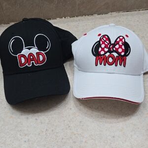 Disney White Cap with Red Accents